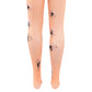 Kids Costume Tights - Orange Spiderwebs