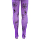 Kids Costume Tights - Purple Spiderwebs