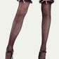 Thigh High Costume Tights - Black Fishnet