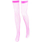 Thigh High Costume Tights - Pink Fishnet